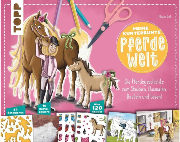 Produktbild Meine kunterbunte Pferde-Welt (Deutsch, Melanie Kraft, 2020)