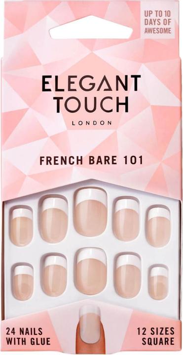 Immagine prodotto Elegant Touch Francese nudo medio 101 (Unghie artificiali, Rosa francese)