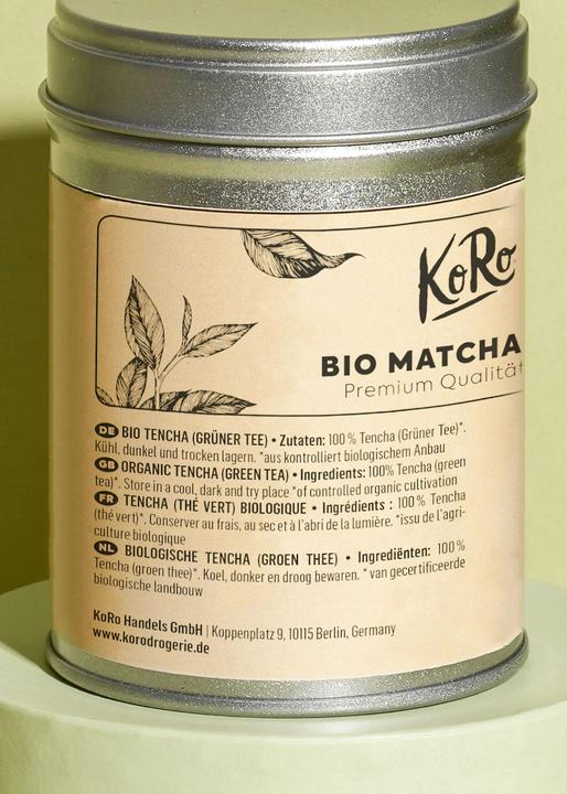 Produktbild KoRo Bio gemahlener Tencha (grüner Tee) (960 g)