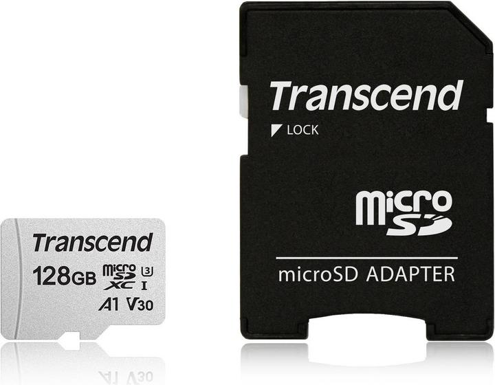 Actual product image Transcend 300S (128 GB, microSDXC, U3, UHS-I)