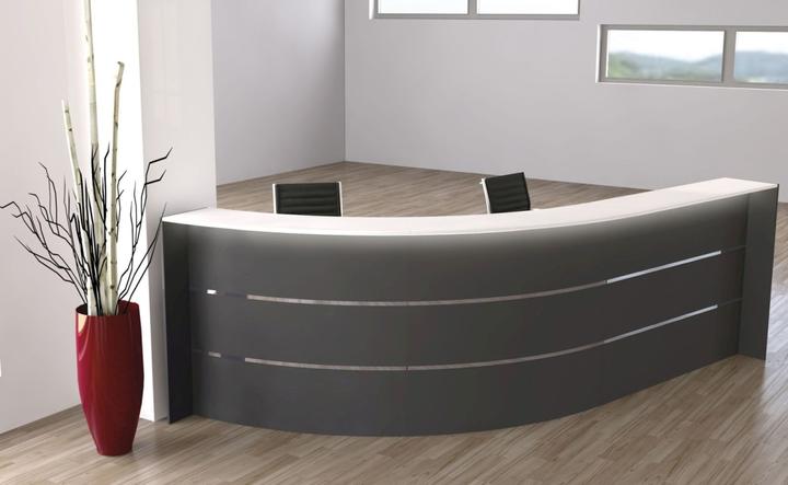 Produktbild Kerkmann BARI Empfangstheke anthrazit, weiss 334,0 x 182,5 x 112,0 cm