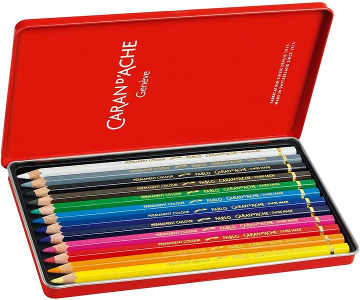 Immagine prodotto Caran d'Ache Pablo Metallschachtel (Multicolore, 12 x)