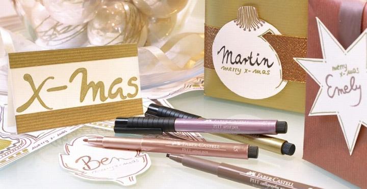Actual product image Faber-Castell Pitt Artist Pen Metallic (Gold, 1 x)