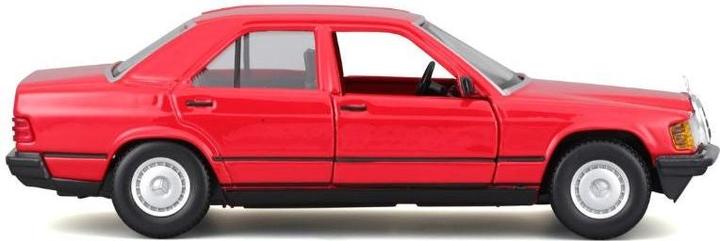 Produktbild Bburago Mercedes Benz 190E 1987 1/24 rot