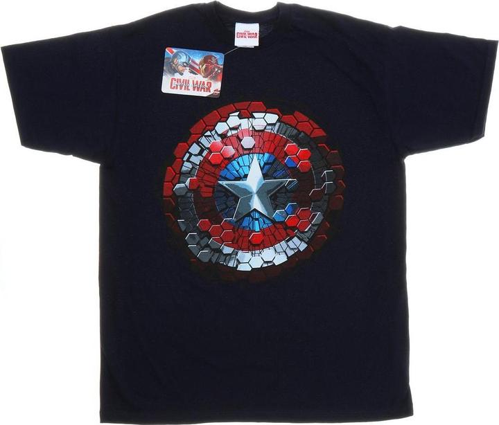 Produktbild Captain America Civil War Hex Shield TShirt (XXL)