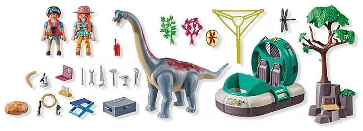 Actual product image Playmobil Brachiosaurus encounter with hovercraft (71819, Playmobil dinos)
