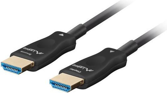 Image du produit Lanberg Câble HDMI M/M v2.1 100M 8K czarny optyczny AOC (100 m, HDMI)