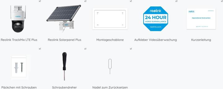 Produktbild Reolink TrackMix LTE Plus inkl. Solarpanel (2560 x 1440 Pixels)