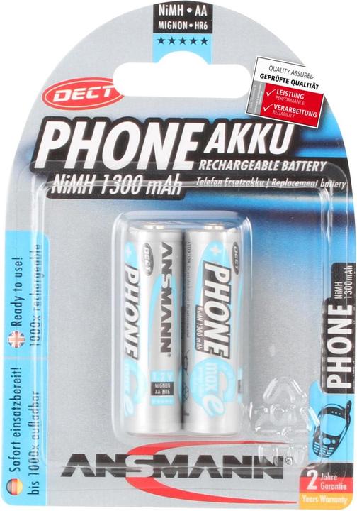 Immagine prodotto Ansmann AA (2 pz., AA, 1300 mAh)