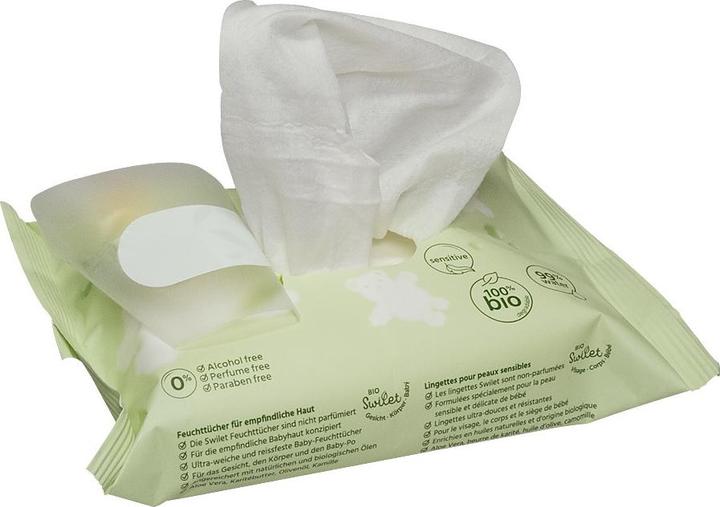 Image du produit Swilet Lingettes humides biologiques Traveller (20 pièce(s))