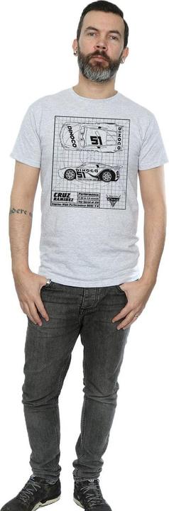 Immagine prodotto Disney Cars Cruz Ramirez Blueprint Maglietta Uomo (L)