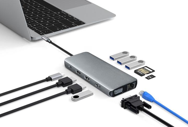Immagine prodotto eSTUFF Dock mobile USB-C 12-in-1 (USB-C, 12 Porti)