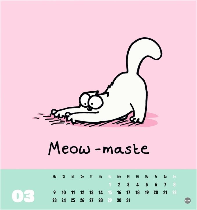 Produktbild Simons Katze Postkartenkalender 2026 (16 x 17 cm, Harter Einband, Deutsch)