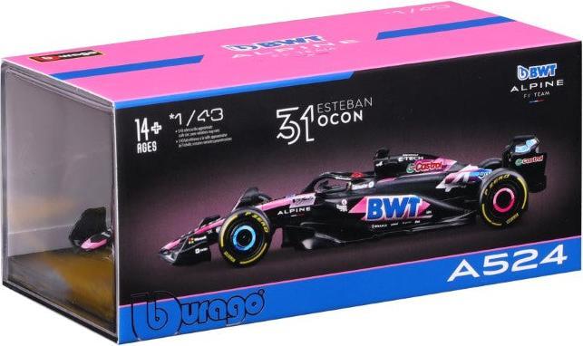 Actual product image Bburago Alpine F1 A524 1/43 Ocon 2024