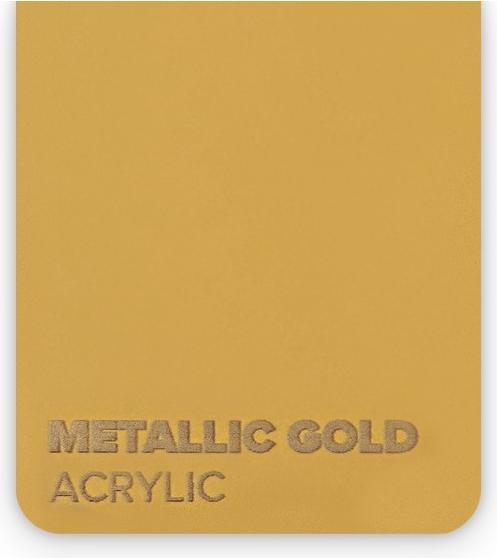Actual product image flux Acrylic glass panel - HEXA - Metallic gold (41 cm, 73 cm)