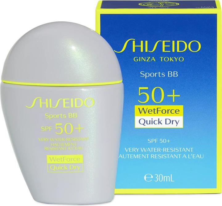 Actual product image Shiseido Sports BB (Sun cream face, SPF 50, 30 ml, 63 g)