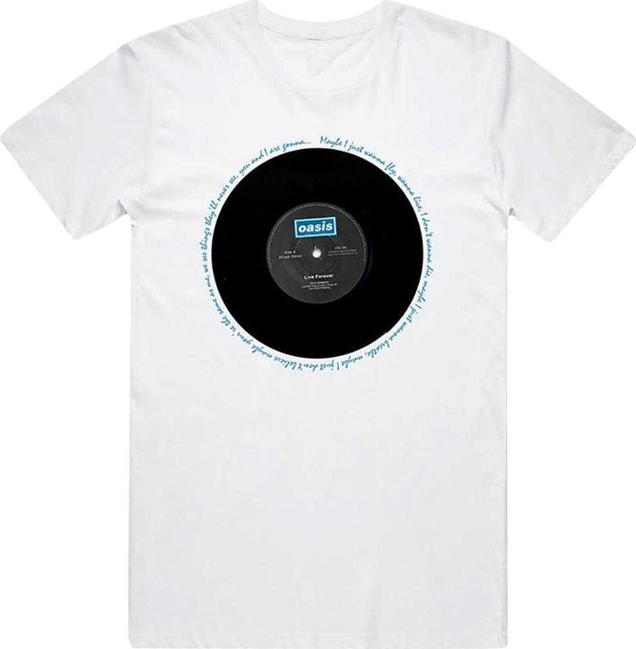 Oasis Live Forever Single TShirt