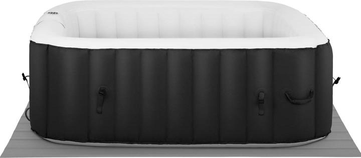 Uniprodo Whirlpool aufblasbar - 900 l - 6 Personen - 130 Düsen - schwarz/weiss (6 Pers.)