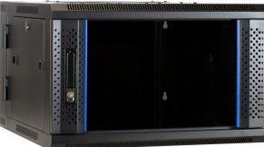 Produktbild Dsit 6 HE Serverschrank, wendbares Wandgehäuse mit Glastür (BxTxH) 600 x 600 x 368mm (6 HE, 19 Zoll Rack)