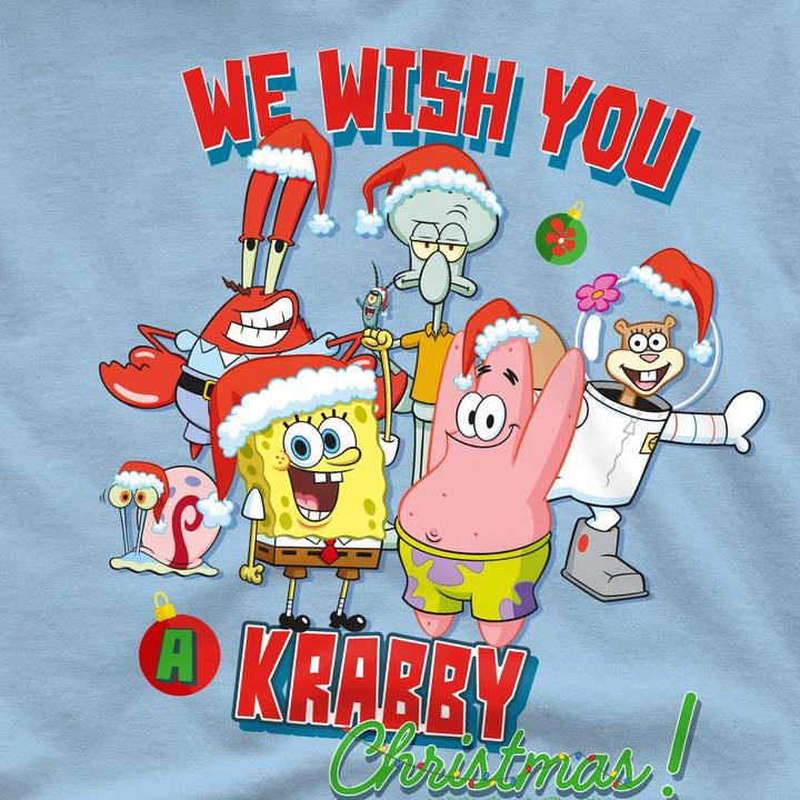 Immagine prodotto Spongebob Squarepants We Wish You A Krabby Christmas! Maglietta Uomo (XL)