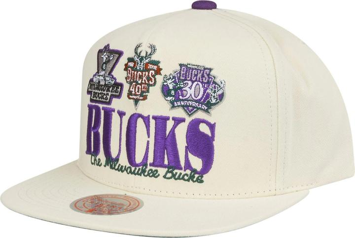 Immagine prodotto Mitchell & Ness Cappellino Snapback - RETRO FRAME Milwaukee Bucks (Taglia unica)
