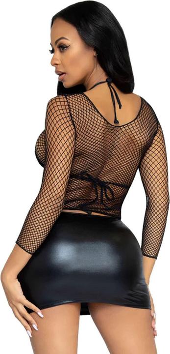 Produktbild Leg Avenue Long Sleeves Fishnet Top (One Size)