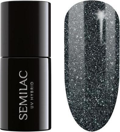 Produktbild Semilac 096 Starlight Night 7ml (Starlight Night Black, UV-Gel Lack)