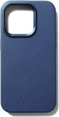 Actual product image Mujjo iPhone 15 Pro Leather Case - Monaco Blue (Apple iPhone 15 Pro)
