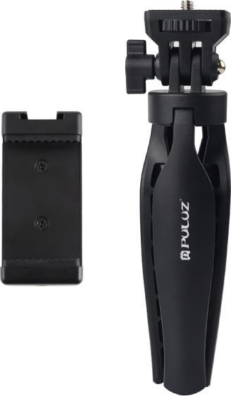 Image du produit Puluz Desk Plastic Tripod Mount with Phone Clamp & Adjusting Tripod Head for Smartphones (Black) (Matières plastiques)
