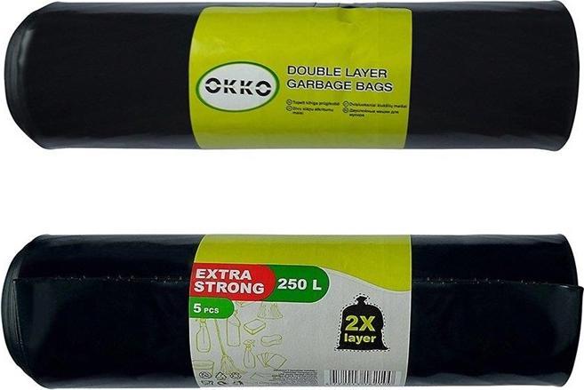 Image du produit Okko GARBAGE BAGS 2LAYER 250L 5PCS (5 x, 250 l)