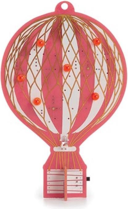 Produktbild Whadda Heissluftballon im Retro-Design - Lern-Bausatz zum Löten (Elektronikkit)
