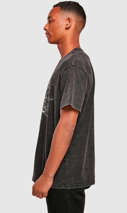 Actual product image Merchcode Slayer - Death Dagger Vintage Acid Washed Oversize Tee - 169681 (S)