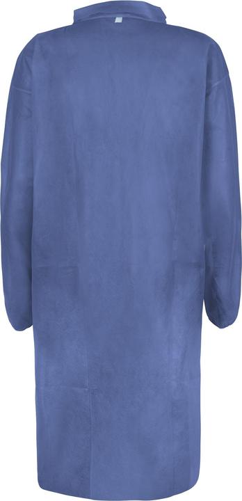 Produktbild Top Swede PP-Kittel, 28 Gr/qm, 4 Druckknöpfe, Kragen, Armgummi, blau, CE CAT.I, VE: 50 Stück (XL)