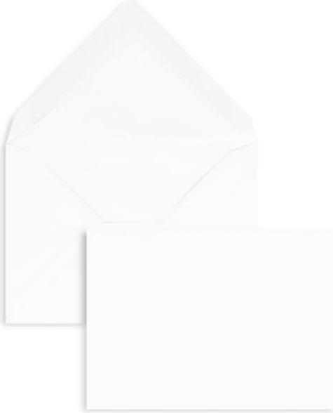Actual product image Blanke Envelopes 81x114mm (DIN C7) 100g/qm gummed PU=100 pieces white (100 x)
