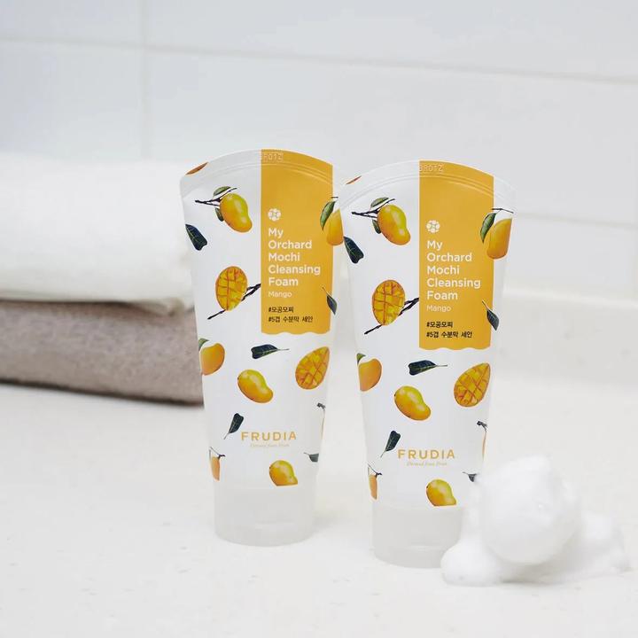 Actual product image Frudia My Orchard Mochi Cleansing Foam Mango (Foam, 120 ml)