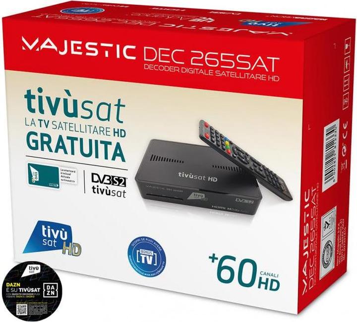 Immagine prodotto Majestic Decoder Satellitare DEC (DVB-S2, DVB-S)
