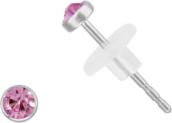 Bijouteria Ohrstecker (Edelstahl, Kristall, PVC)