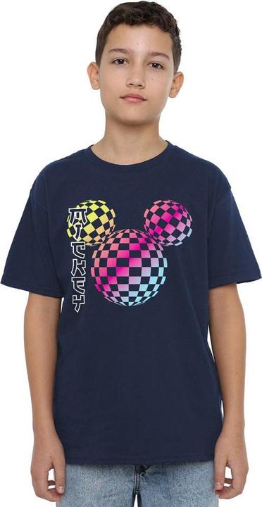Immagine prodotto Mickey Mouse Maglietta Logo a Scacchiera Gradiente Bambini (128)