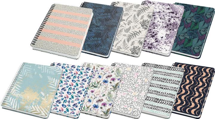 Image du produit Jolie Carnet à spirales (A5, Quadrillé, Couverture rigide)