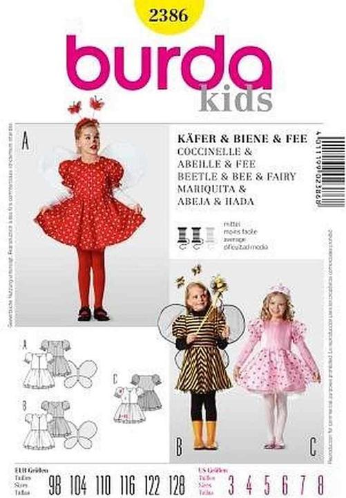 Produktbild Schnittmuster Käfer Biene Fee