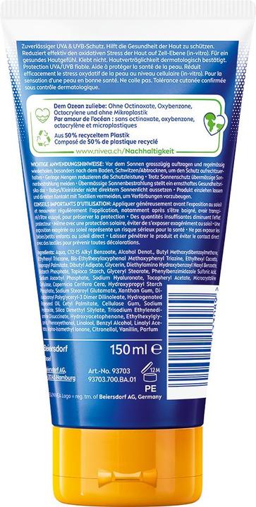Actual product image NIVEA Invisible Finish (Suntan cream, SPF 50+, 150 ml)