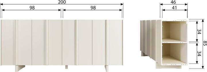 Immagine prodotto Woood Basu (85 x 200 x 46 cm)