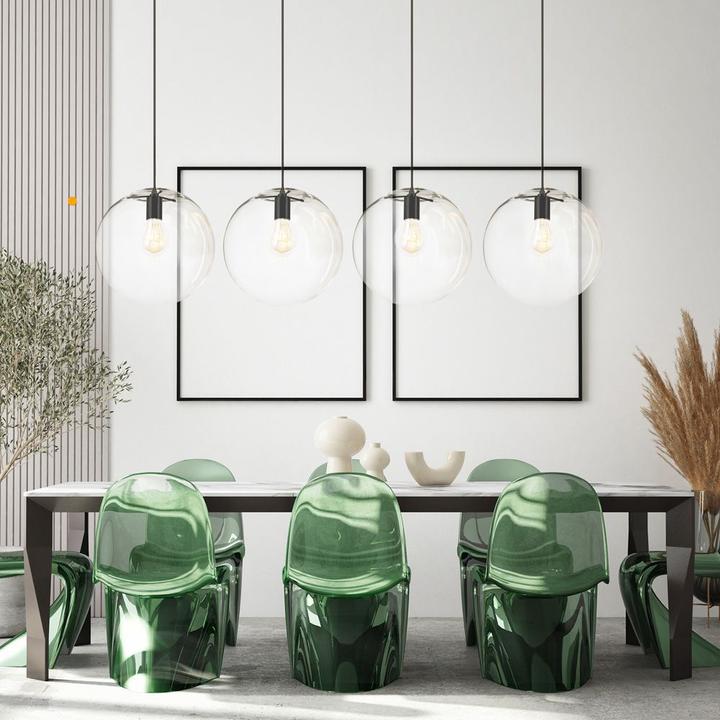 Produktbild s.luce Orb Glas-Hängeleuchte 2 bis 5-flammig inkl. 1-Phasen-Schienensystem (E27)
