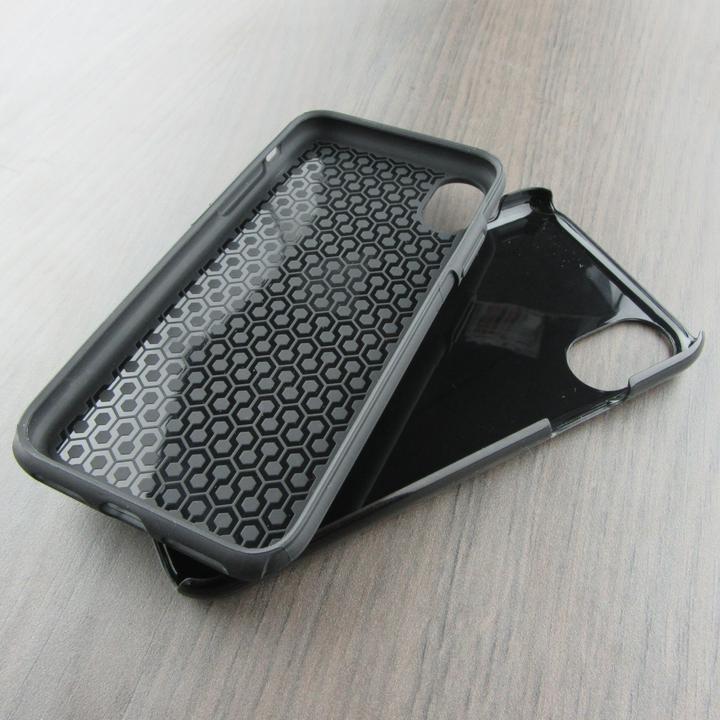Produktbild PhoneLook Hülle Hybrid Armor schwarz Palm trees gold stripes (Apple iPhone X, Apple iPhone XS)