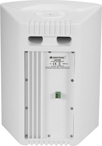 Actual product image Omnitronic ALP-5A Active Speaker Set white (Active, 1x 30 W)