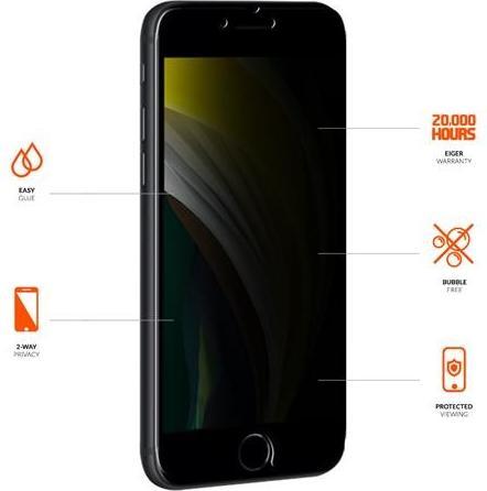 Image du produit Eiger Mountain Glass Black (1 pièce(s), Apple iPhone 7, Apple iPhone 6s, Apple iPhone 6, Apple iPhone SE (3ème génération), Apple iPhone SE (2ème génération), Apple iPhone 8)