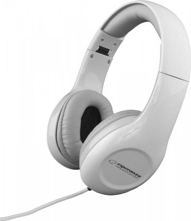 Produktbild ESP eranza EH138W headphones/headset Head-band connector White (ANC, Kabelgebunden)