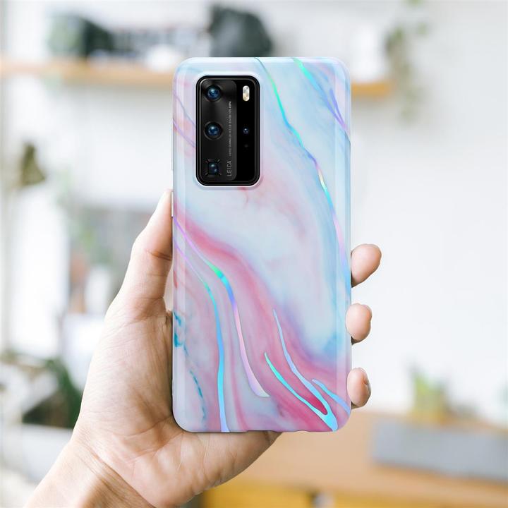Produktbild Cadorabo IMD TPU Bunter Marmor Cover (Huawei P40 Pro+)