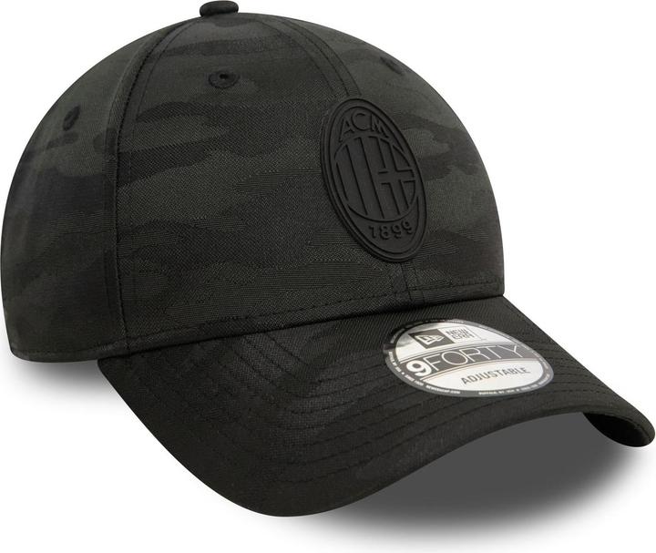 New Era 9Forty Strapback Cap - TONAL CAMO AC MAILAND schwarz
