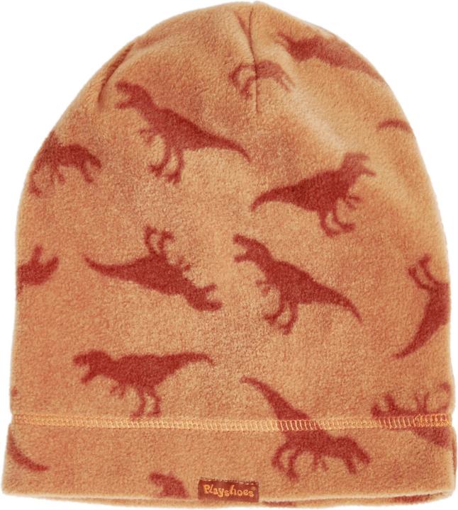 Playshoes Mütze Fleece-Beanie Dinos Ocker Gr. 49 (49)